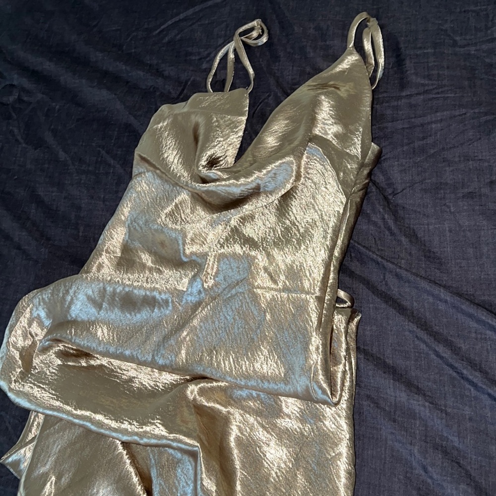 GOLD LONG DRESS